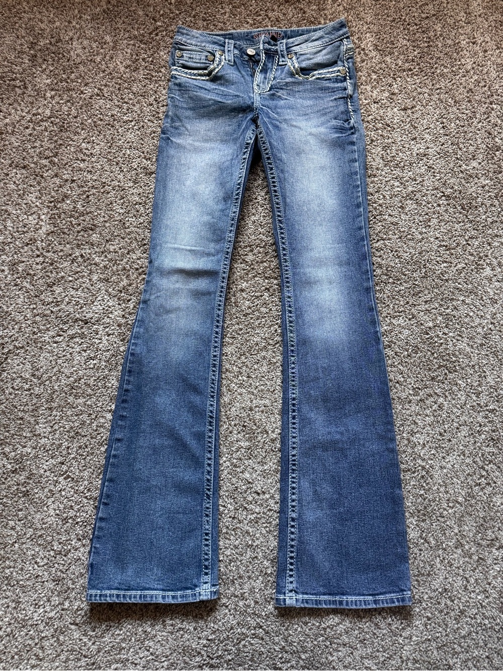 Shyanne Faded Blue Flare Jeans